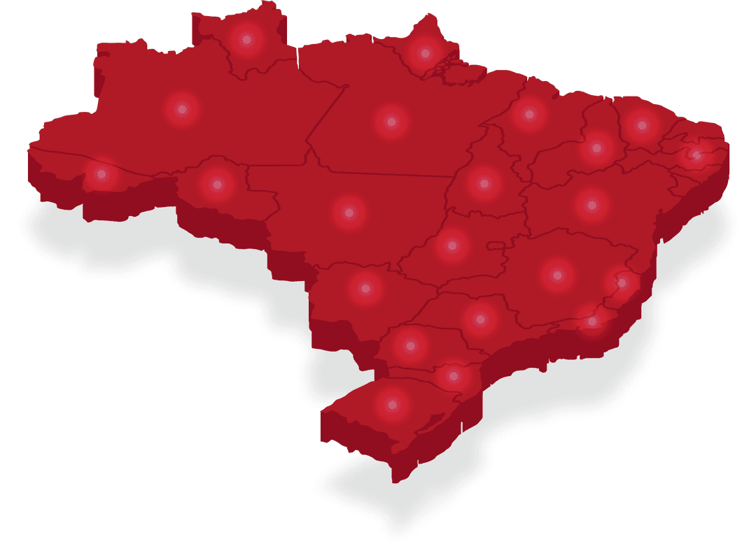 Presença em todo o Brasil
