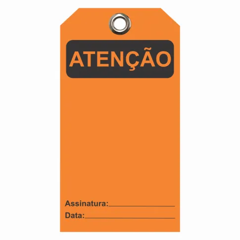 Etiqueta de Atenção (ETFLA01) Pacote com 12 unidades