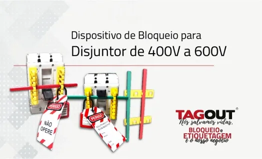 Dispositivo de Bloqueio  para Disjuntor de 400V a 600V TAGOUT Lockout Tagout loto
